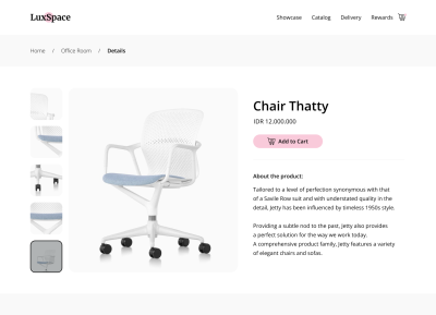 Screenshot proyek Website Jual Furniture
